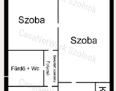 SZOLNOKON MAGASFÖLDSZINTI TÉGLALAKÁS ELADÓ!