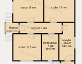 Jászkiséren eladó egy 92 nm-es 3 szobás családi ház