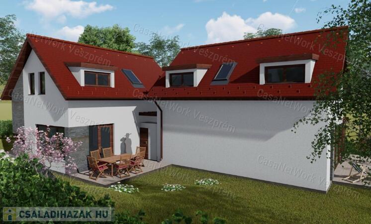 Északi part Ékességén ELADÓ Tihanyban egy új építésű ikerház!                                 