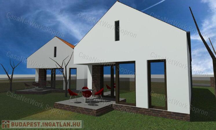 Új építésű ikerház Nagycenken eladó                                 