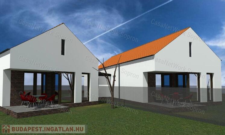 Új építésű ikerház Nagycenken eladó                                 
