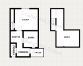 Eladó Martfű központjában egy 45m2-es lakás+ 33m2 pince