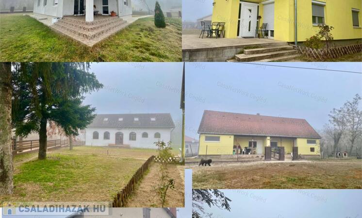 Több épület együttesből álló tanya, mezőgazdasági terület                                 