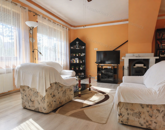 Csend és zöld környezet-parkosított családi áz