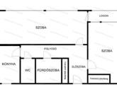 Eladó Szolnok belvárosában Ady E. úton egy 49 m2-es két szobás lakás.