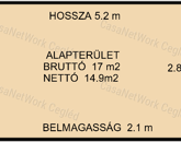 ELADÓ 17 m2 GARÁZS CEGLÉDEN.