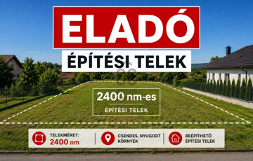 Eladó telek/földterület