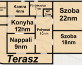 Szolnok Korház mögötti részen Eladó családi ház