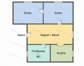 Jászárokszállás központjában, 60 nm-es, 2 szobás családi ház eladó!