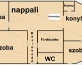 Tiszaföldváron Fő út  melletti 3 szoba + nappalis Családi ház Eladó