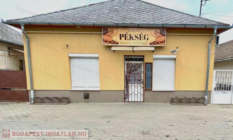Kunszentmártonban eladó üzlettel, péküzemmel egybekötött lakóház                                 