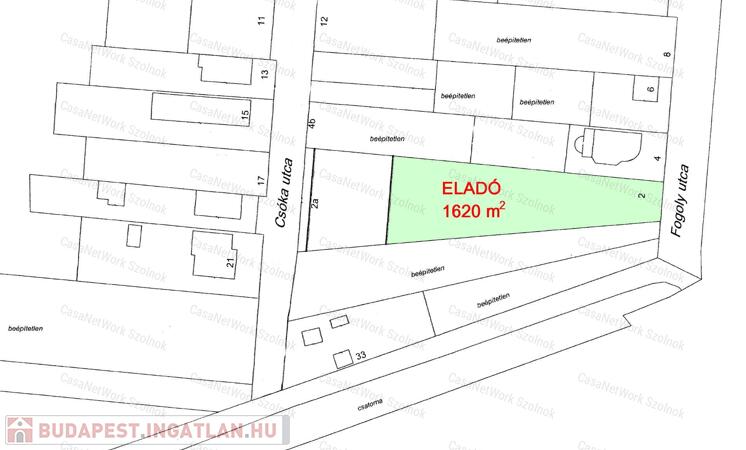 Szolnokon eladó építési telek!                                 