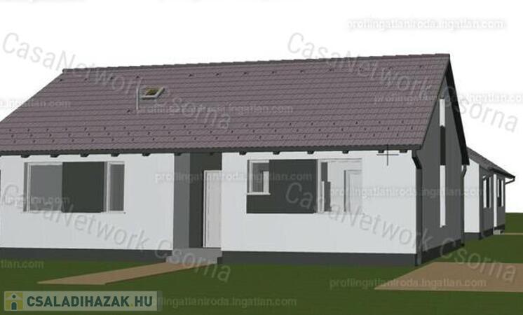 Eladó új építésű nappali+3 szobás családi ház Nyúlon                                 
