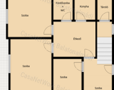 Eladó kertkapcsolatos földszinti lakás Alsóörsön