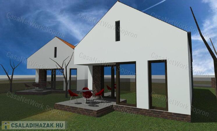 Új építésű ikerház Nagycenken eladó                                 