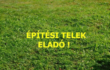 Eladó telek/földterület