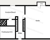 Szolnokon belvárosi felújított garzon, szigetelt házban eladó!