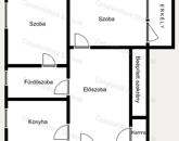 Szolnokon a Várkonyi téren 1 emeleti 2 szobás lakás eladó!