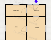 Tószeg központi részén egy 37m2-es családi ház eladó!