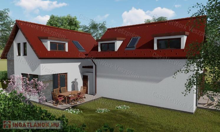 Északi part Ékességén ELADÓ Tihanyban egy új építésű ikerház!