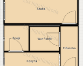 Oroszlány központi részén, eladó 1. emeleti 1 szobás öszkomfortos lakás.