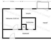 Szolnokon a piacnál eladó tégla építésű lakás!