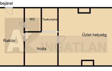 Eladó iroda/üzlethelyiség