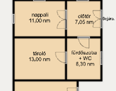 Jászladányon eladó egy 71 nm-es 2 szobás családi ház