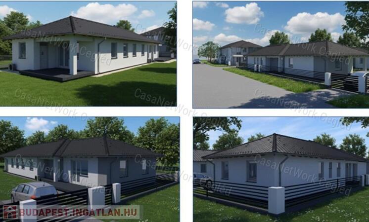 Épülő, energiahatékony ikerházak autóbeállóval Újszászon                                 