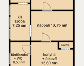 Jászkiséren eladó egy 64 nm-es 1+2 fél szobás családi ház