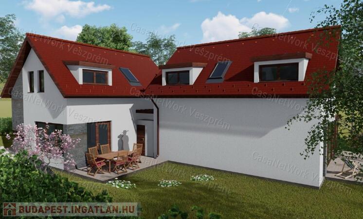 Eladó új építésű ikerházfél Tihanyban!                                 