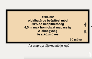 Eladó telek/földterület