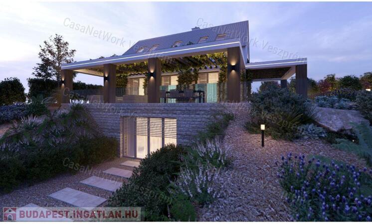 Balatonalmádi panorámás telek-építési engedéllyel                                 