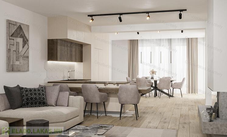 Eladó újépítésű 140 m2-es lakás Keszthelyen Balaton közelében!                                 