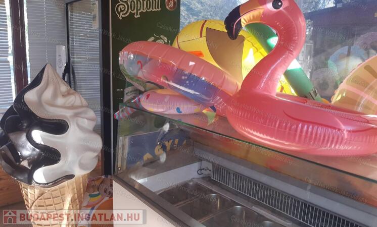 Jászszentandrás strandon teljes berendezéssel eladó kávézó/fagylaltozó                                 