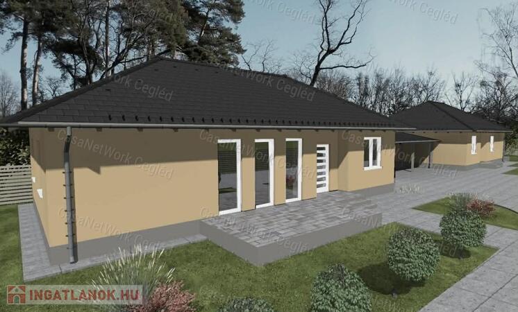 Tápiószelén épülő családi házak