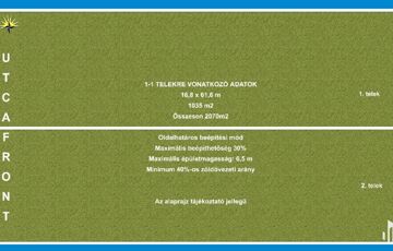 Eladó telek/földterület
