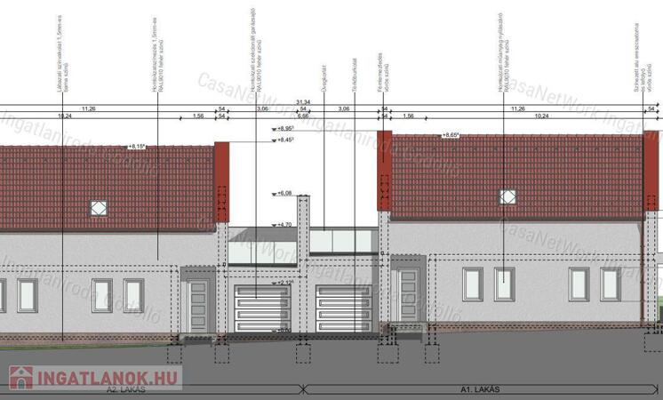 Központközeli új otthon pici kerttel