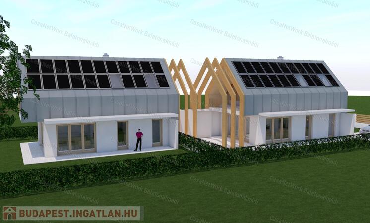 Eladó balatoni panorámás, új építésű lakóház Alsóörsön!                                 