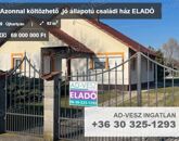 Eladó családi ház Újhartyán 69 000 000 Ft