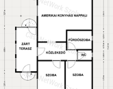 Eladó Tiszaföldváron 74 m2-es 2  szobás családi ház.