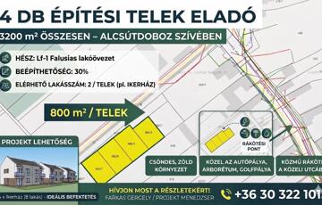 Eladó telek/földterület