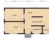 Tiszaföldváron eladó jó állapotú kertes családi ház!