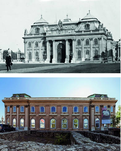 A Budavári Palota régen és most