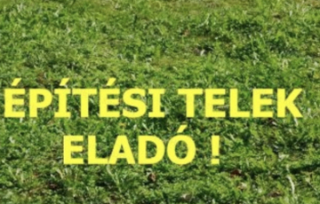 Eladó telek/földterület