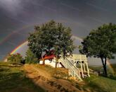 Nyaraló lenyűgöző panorámával a Balaton-felvidéki Nemzeti Park tetején