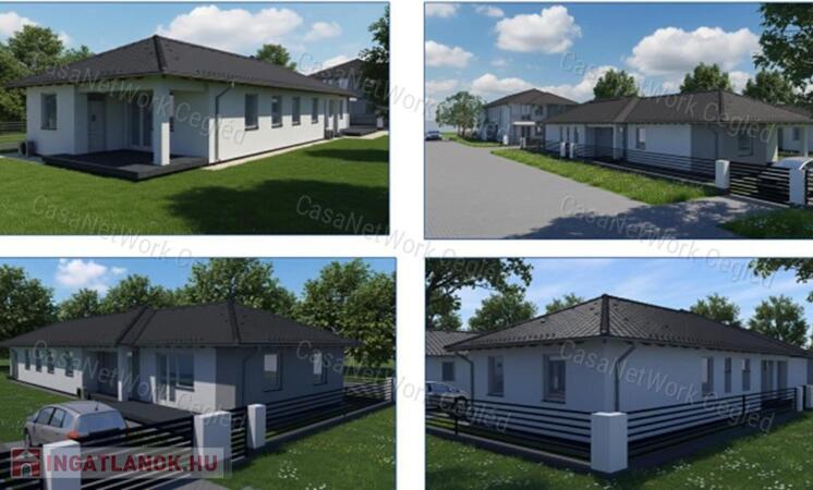 Épülő, energiahatékony ikerházak autóbeállóval Újszászon