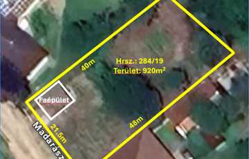 Eladó telek/földterület