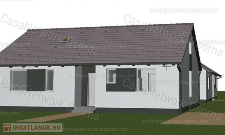 Eladó új építésű nappali+3 szobás családi ház Nyúlon