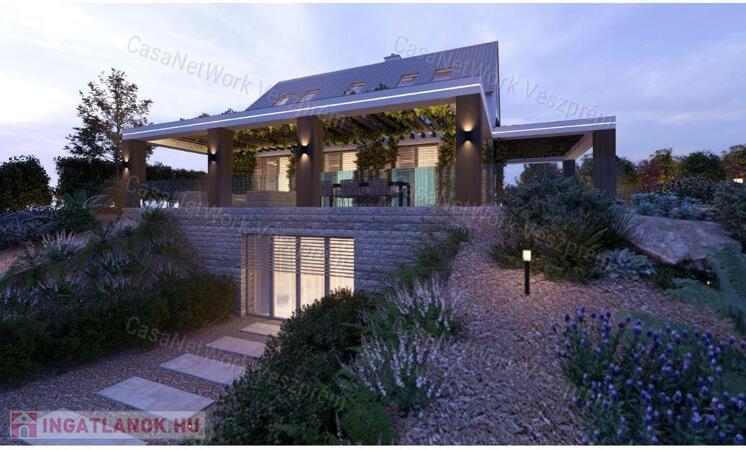 Balatonalmádi panorámás telek-építési engedéllyel